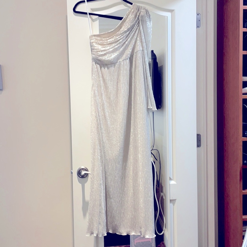 Rachel Zoe gown one shoulder